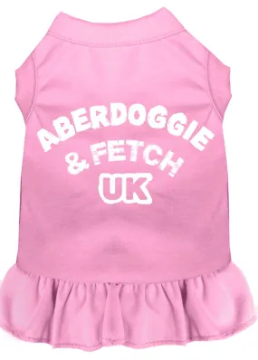 Aberdoggie Uk Screen Print Dress Light Pink Xxxl (20)