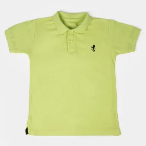 Boys Cotton Polo Shirt - Sharp Green