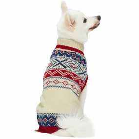 Fair Isle Family Matching Sweater in Cream, Dog - Chic Creamy White Sweater