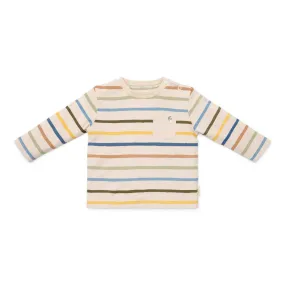 Little Dutch Kleuter Winter T-Shirt Lange Mouw Multi Stripe | Meerkleurig