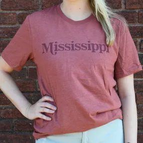 Maroon Mississippi Tee