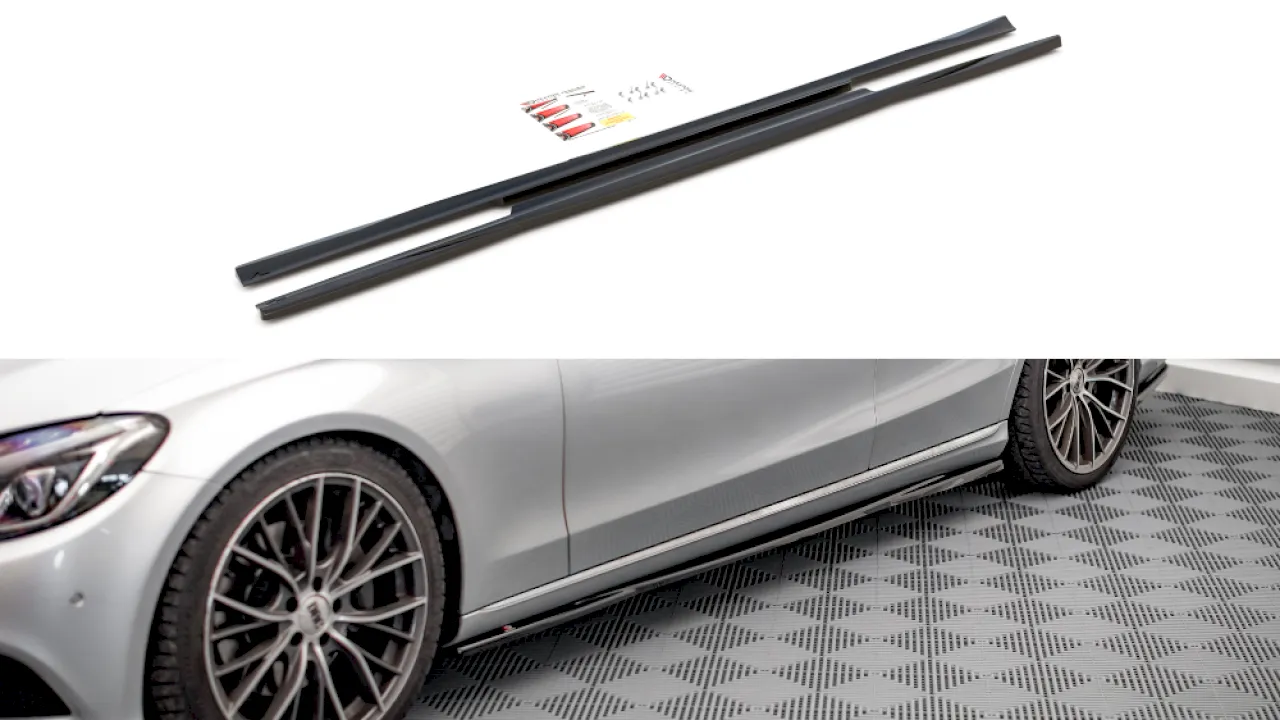 Maxton Design - SIDE SKIRTS DIFFUSERS MERCEDES C W205 (2014-2018)