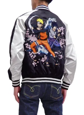 Naruto Jacket Men's Naruto Shippuden Japanese Souvenir Jacket Sukajan 9001821 Black