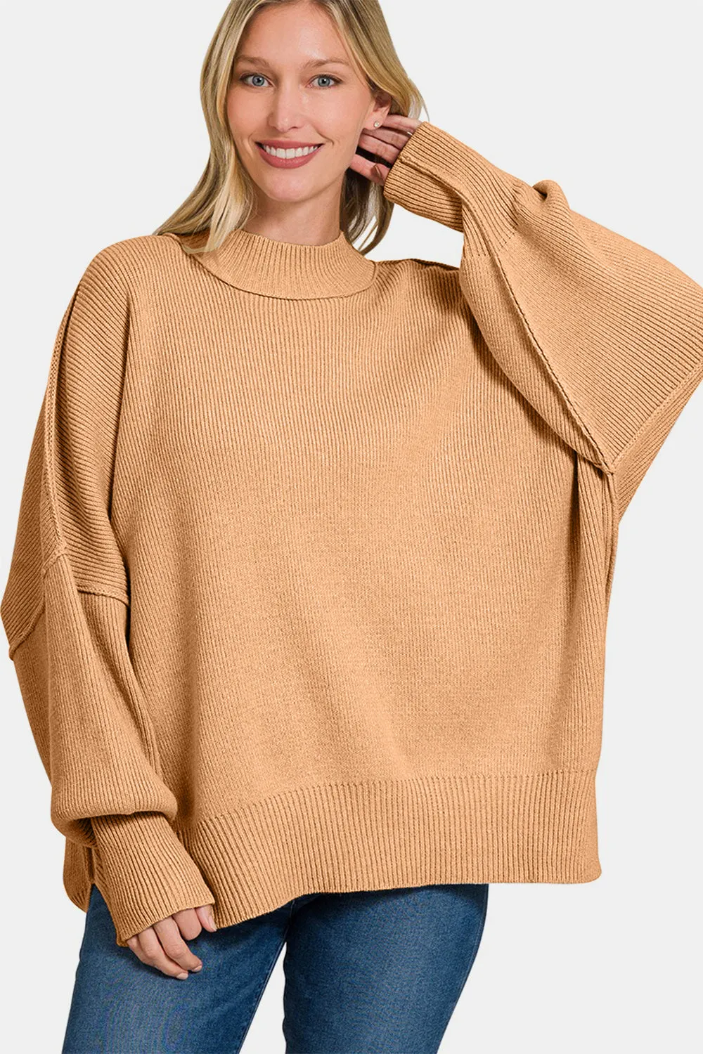 Side Sit Oversize Sweater