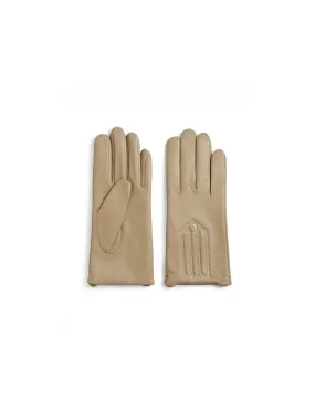 Signature Cashmere & Wool Gloves - Caramel