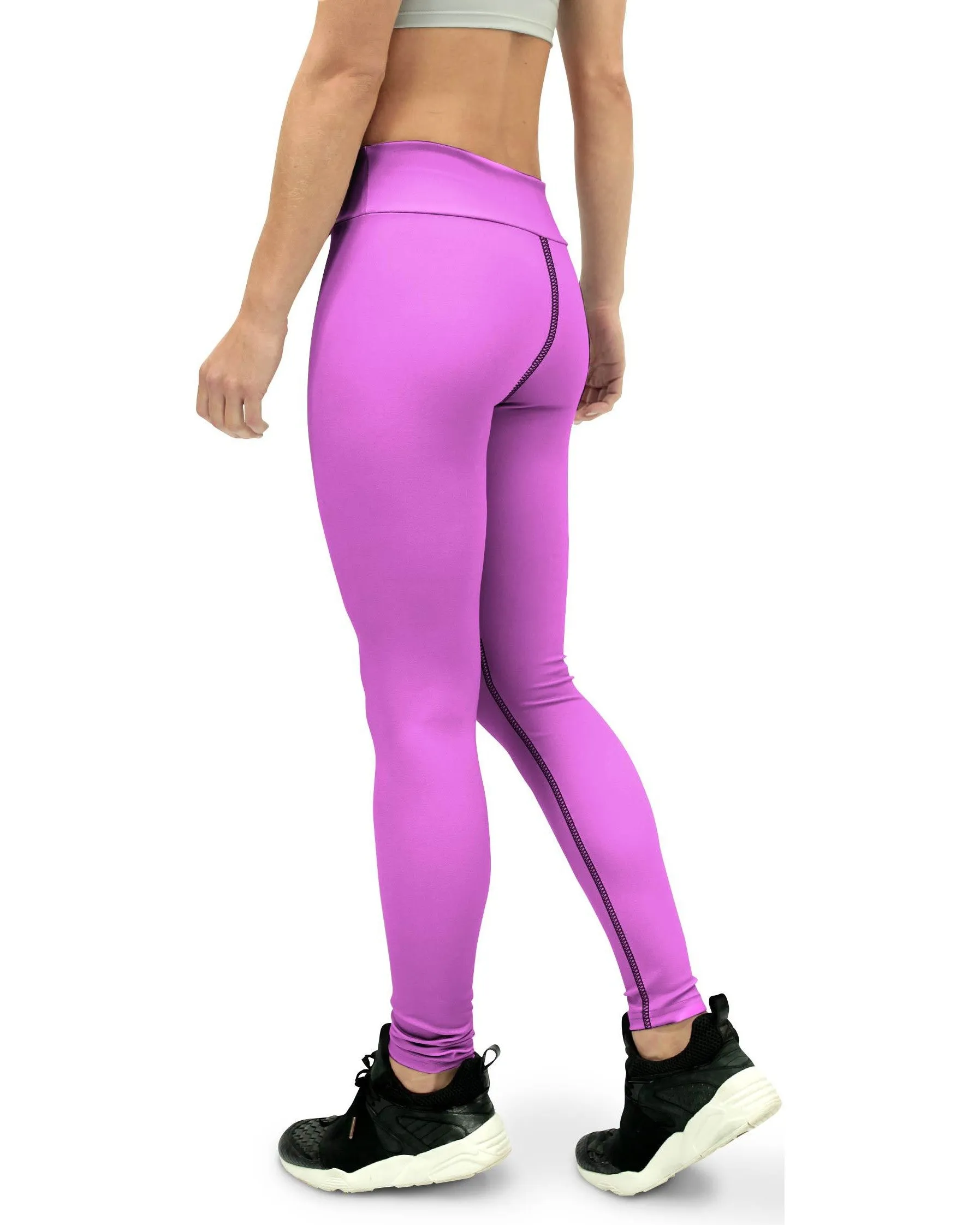 Solid Baby Pink Yoga Pants