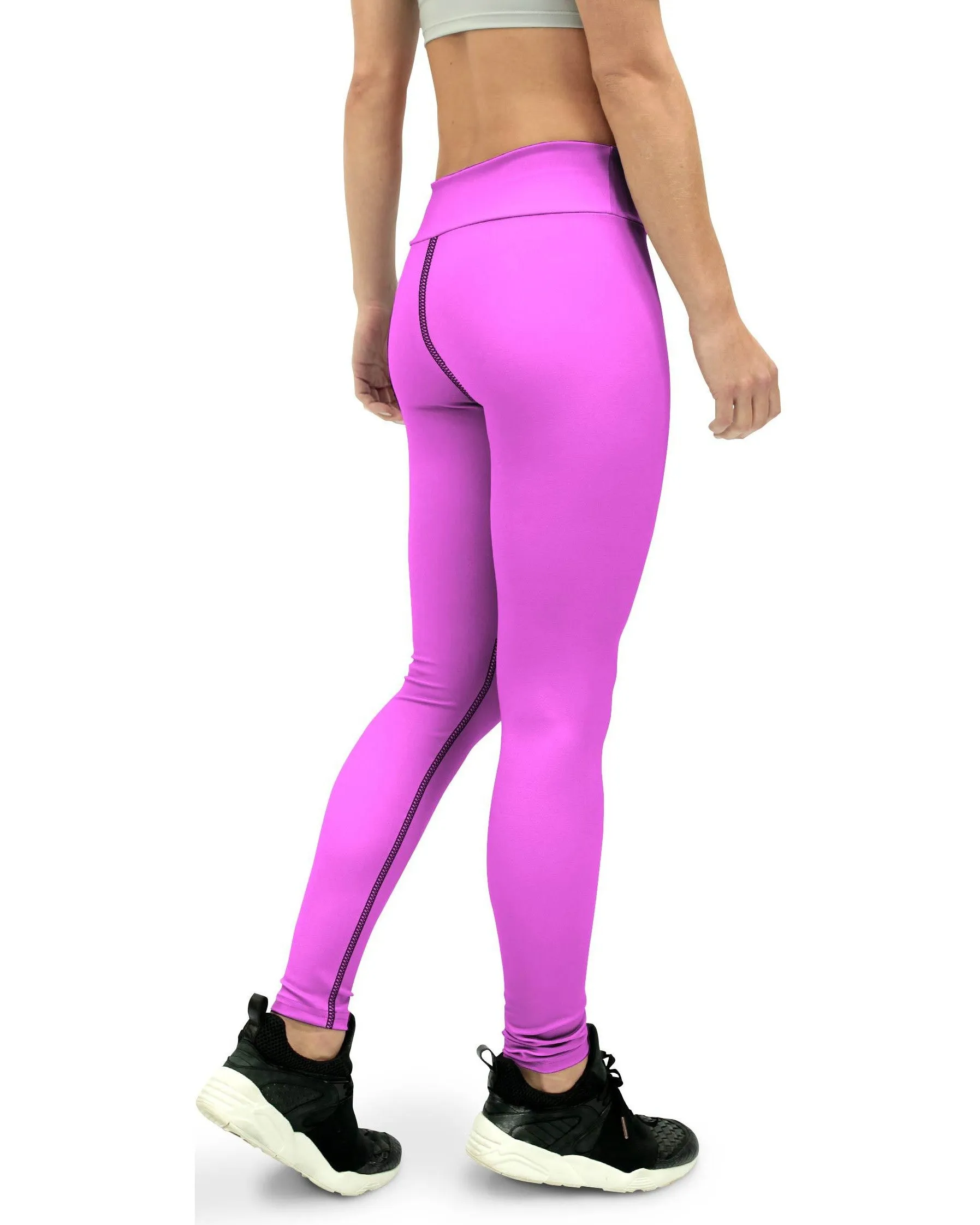 Solid Baby Pink Yoga Pants