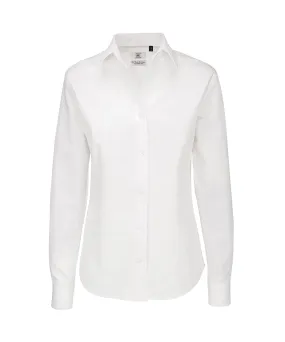 White - B&C Sharp long sleeve /women